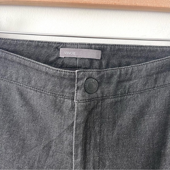 Vince Women's Ski Pant Skinny Ankle Gray Denim Stretch Size 4 - Picture 4 of 10
